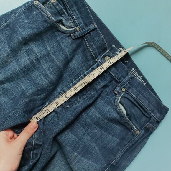 7 For All Mankind Standard Straight Leg Button Fly Mens Jeans Size 31 Waist - Picture 9 of 11